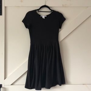 Plain black dress